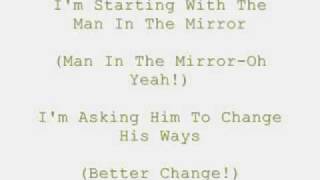 Michael Jackson Man In The Mirror Lyrics [upl. by Adelice]