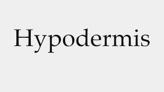 How to Pronounce Hypodermis [upl. by Margaretha]