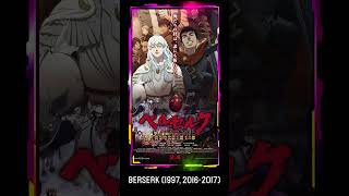 Berserk 1997 2016 a 2017 anime history manga [upl. by Siol]