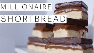 Millionaires Shortbread Recipe  Twix VEGAN Bars  Vegan Shortbread  Vegan Caramel  The Edgy Veg [upl. by Camp]