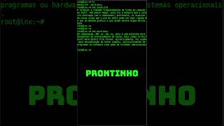 COMO LER ARQUIVOS NO TERMINAL DO LINUX [upl. by Preuss683]