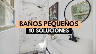 10 IDEAS PARA BAÑOS PEQUEÑOS 👌🏻  Silvia Ahora DECO [upl. by Arbba]