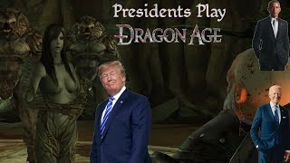 Presidents Play Dragon Age Origins Part 17 Donald Deals with the Dogs [upl. by Suiremed]