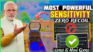 POWER OF🔥31 UPDATE ZERO RECOIL SENSITIVITY BGMI 31 UPDATE LASER SPRAY SENSITIVITY GYRO amp NO GYRO [upl. by Gardie]