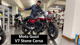 Moto Guzzi V7 Stone Corsa  Κλασική και πανέμορφη [upl. by Ansilma]