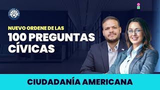 Ciudadanía Americana 2023 🇺🇸  100 Preguntas cívicas nuevo orden [upl. by Homans]