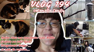 Vlog194Apéro chez ma soeurLisa BellaJe vide ma voitureRangementLinge la vie [upl. by Binny]