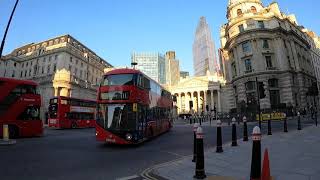 LONDON WALK  Austin Friars 💒 Throgmorton Street Drapers Hall The Royal Exchange 2021 [upl. by Etteinotna]