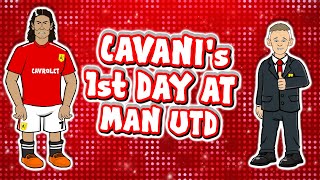 🔴Cavanis 1st Day at Man Utd🔴 Transfer Announcement Parody First Day [upl. by Nedroj]