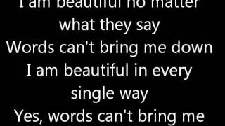 Beautiful christina aguilera lyrics [upl. by Anoed914]