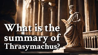 What is the summary of Thrasymachus  Philosophy [upl. by Boaten689]