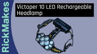 Victoper 10 LED Rechargeable Headlamp [upl. by Wivina]