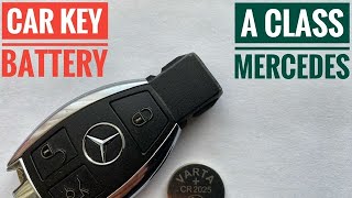 Mercedes A Class Key Fob Battery Replacement  CR2025 [upl. by Yahsel492]