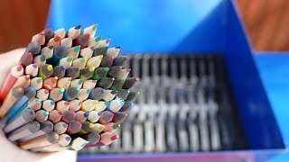 HOW TO DESTROY YOUR PENCILS SHREDDING PENS MARKERS AND PENCILS [upl. by Susi977]