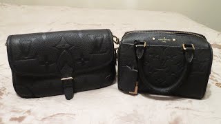 Louis Vuitton Diane empreinte vs Speedy 20 empreinte [upl. by Adnarem]