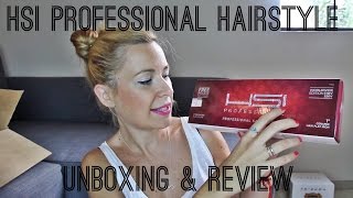 Planchas HSI Professional 1quot Ceramic Flat Iron Unboxing amp Review [upl. by Ecyar780]