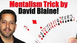 INSANE David Blaine Mentalism Card Trick  Magic Tricks REVEALED [upl. by Evreh507]