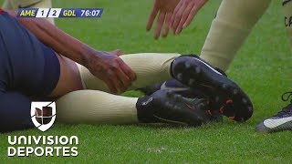 ¡Fuertes imágenes Terrible contractura de jugadora en México [upl. by Faustine]