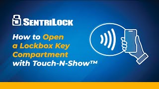 How To Open a Lockbox Key Compartment with TouchNShow™  SentriGuard Lockbox [upl. by Nothgiel]