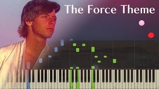 Star Wars  The Force Theme  Piano Synthesia [upl. by Akeimahs]