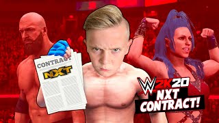 Little Flash Gets an NXT Contract in WWE 2k20 Career Mode 5  KCITY GAMING [upl. by Alyn]