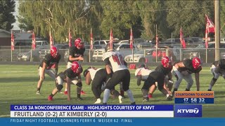 Highlights Kimberly stays perfect with 203 win over Fruitland [upl. by Cynar]