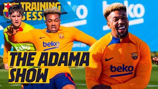 ADAMA SCORES AND STUNS IN TRAINING 💪💪 [upl. by Ender]