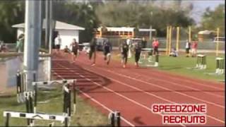 Sony Michel 8th Grader runs 107 in 100m Speedzone Recruits [upl. by Now182]