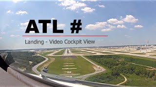 Landing at Atlanta  William B Hartsfield Intl Airport ATLKATL USA  Cockpit View [upl. by Letney937]