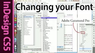 InDesign  Changing the font in Paragraph Styles Part 15 [upl. by Eibocaj83]