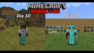 SOBREVIVI 20 DIAS EN MINECRAFT HARDCORE [upl. by Chandless]