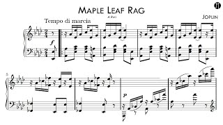 Scott Joplin  Maple Leaf Rag ScoreVideo [upl. by Juley648]