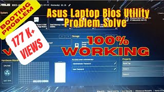 Asus Laptop Bios Utility Problem Solve  EZ mode problem Solve [upl. by Kopaz]