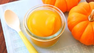 Pumpkin puree  baby food recipe 4M [upl. by Ennaed723]