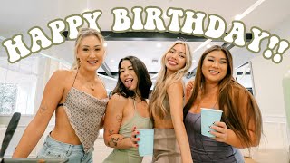 SURPRISE BIRTHDAY PARTY FOR MIA amp LAUREN [upl. by Lahcsap878]