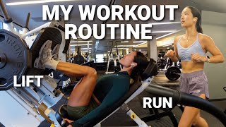 MY WORKOUT ROUTINE  Balancing Strength Training with Running [upl. by Silvio]