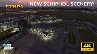 NEW SCHIPHOL SCENERY BY FLYTAMPA  MSFS [upl. by Ellehcal]