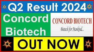 CONCORD BIOTECH Q2 results 2024  CONCORD results today  CONCORD BIOTECH Share News  CONCORD Share [upl. by Wilkey134]