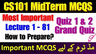 Cs101 Midterm Preparation 2023  Most Important Repeated MCQS  cs101 midterm preparation  cs101 [upl. by Bathsheb]