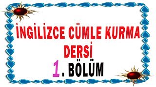 İNGİLİZCEDE CÜMLE KURMA  CÜMLENİN ÖĞELERİ  TO BE FİİLİ SIMPLE PRESENT  CONTINUOUS [upl. by Ashman]