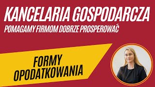 FORMY OPODATKOWANIA  PODSTAWY 🔤 [upl. by Harper]