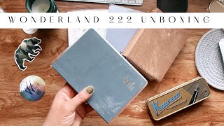 Wonderland 222 Unboxing  Vs Hibino Take a note and Hobonichi [upl. by Rehsu418]