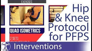 Hip amp Knee Strengthening Protocol  Patellofemoral Pain Syndrome PFPS [upl. by Ariaic673]