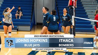 Womens Volleyball Bombers Invitational  Ithaca College VS Johns Hopkins [upl. by Nosmas]