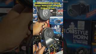 Review Suara Klakson Keong Flosser Waterproof Germany Original 12 Volt klaksonmotor klaksonmobil [upl. by Oicirtap]