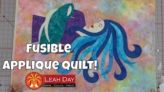 How to Make a Fusible Applique Quilt  Layer and Fuse [upl. by Lauer769]