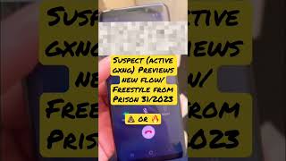 Suspect Active Gxng previews New Prison freestyle  new flow shorts [upl. by Strohl671]