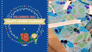 Tags with Shaped Dies  Spellbinders 2023 Crafty Advent Calendar Day 18 [upl. by Smaj]