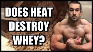 Cooking With Protein Powder Does Heat Destroy Whey [upl. by Yrrehs]