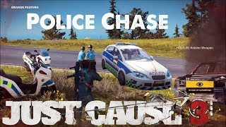 Awesome Police Chase Getaway  Just Cause 3 [upl. by Housum]